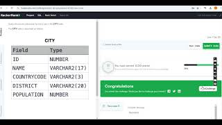 hackerrank sql 2 [upl. by Naloc138]