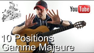 🎸10 Positions de la Gamme Majeure [upl. by Yraunaj]