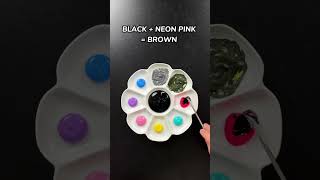 Mixing paint colors more combination asmr shortvideo rjkielvlog shortvideo [upl. by Trudnak]