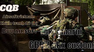 GBBR AK CQB game tại nhật bản luật chơi k đc chạy chỉ bắn phát mộtairsoft việt nam [upl. by Anelra]