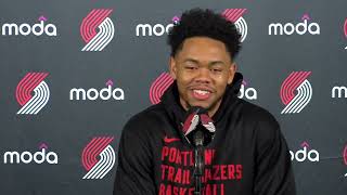 Anfernee Simons Media Availability  2024 Media Day  Portland Trail Blazers [upl. by Narrat144]