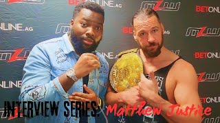 Interview Series Matthew Justice  MLW Lucha Apocalypto 11924 [upl. by Arehc]