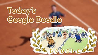 TODAY’S GOOGLE DOODLE WHEELCHAIR TENNIS PARALYMPICS 2024 IN PARIS [upl. by Neersin]