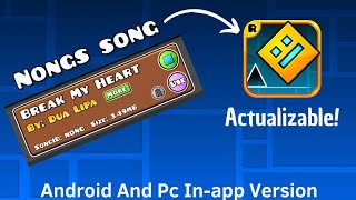 New Tutorial de como remplazar o meter canciones nong a Geometry Dash Para android y PC [upl. by Nanete]