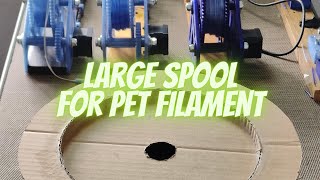 Large cardboard spool PET filament is stiff and untamable 3dprint 3dprinting sunlut3 [upl. by Chasse565]