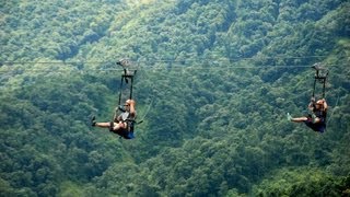 Worlds most extreme zipline  ZipFlyer Nepal [upl. by Atteuqehs185]