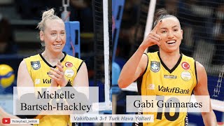 Gabi Guimaraes amp Michelle BartschHackley │ Vakıfbank vs THY │Axa Sigorta Kupa Voley Semifinal 2022 [upl. by Callery591]