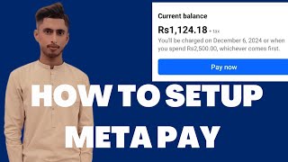 How To setup meta pay  Facebook pay 2025 meta facebookads trending tricks [upl. by Coltun]