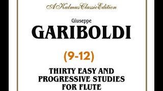 G Gariboldi 30 Easy and Progressive Studies for Flute 912 [upl. by Adikam]