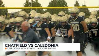 High School Football Chatfield vs Caledonia [upl. by Eecyaj]