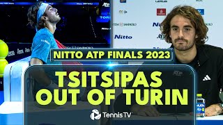 Stefanos Tsitsipas Withdraws From The 2023 Nitto ATP Finals 🤕 [upl. by Rosen]