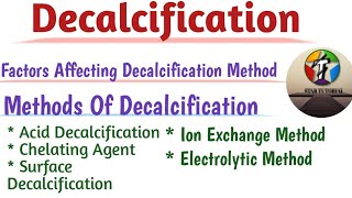 Decalcification in Hindi ll Histopathology ll [upl. by Epoillac]