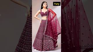 lehenga  wedding dress idea  crop top lehenga❣️Link in Community weddingdress lehengamyntra [upl. by Eimot]