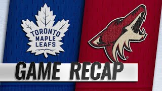 Galchenyuk Archibald lead Coyotes past Leafs 20 [upl. by Christiano]