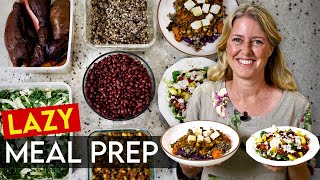 LAZY PLANTBASED MEAL PREP HACKS FOR A WEEK What I Eat in a Day [upl. by Kaycee]