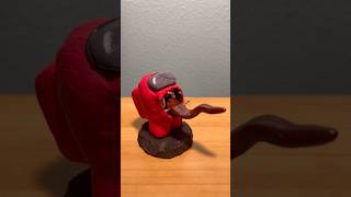 Among Usrealisticimposter amongus clay art sculpture viralvideo sculpture videogames [upl. by Halyahs]