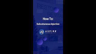 How to Administer a Subcutaneous Injection [upl. by Nodnarg943]