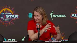 Team USA Coach Cheryl Reeve postgame vs WNBA AllStars [upl. by Nonnahsal]