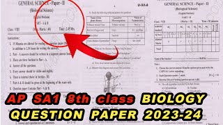 AP 8th SA1 BIOLOGY QUESTION PAPERAP 8th class SA1 BIOLOGY QUESTION PAPER8th SA1 BIOLOGY question [upl. by Schroth171]