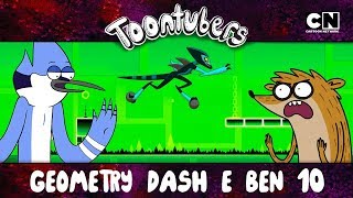 O MELHOR TREINAMENTO PRO GEOMETRY DASH É O BEN 10  Toontubers  FiqueEmCasa [upl. by Nari115]