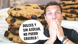 GALLETAS de AVENA CRUJIENTES 💥 Postre Sin AZÚCAR 💪 Receta Macrobiótica  Vegano Fácil y Rápido [upl. by Nawk]