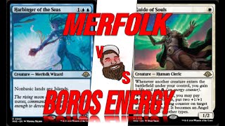 Modern Weekly Merfolk vs Boros Energy  Magic The Gathering [upl. by Gautious]