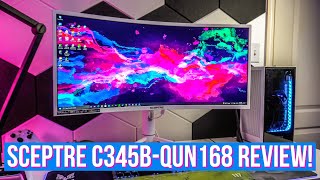 Sceptre C345B QUN168 Ultrawide Monitor Review [upl. by Matilde]