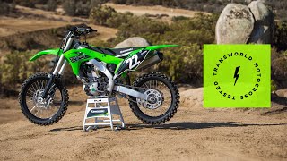 Technical Briefing Of The 2019 Kawasaki KX250 [upl. by Ellenar]