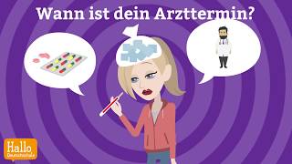 Deutsch lernen mit Dialogen  Lektion 8  Wie oft machst du Sport  Aussprache quotiequot und quoteiquot [upl. by Latt572]