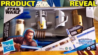 Hasbro Star Wars Lightsaber Forge  ObiWan Kenobi and Darth Vader product reveals [upl. by Avat]