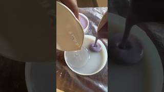 Pastel lavender coaster epoxyart resinart resincrafts art [upl. by Yliram]