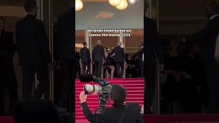 Sava Pontyjska at Cannes film festival 2024 premiere of Marcello Mio shorts viral cannes [upl. by Adaven722]