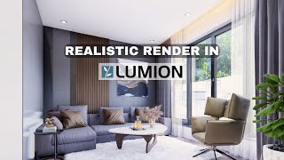 3 Steps for a REALISTIC INTERIOR Render in Lumion [upl. by Hulbert936]