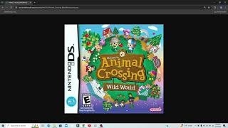 my Animal Crossing wild World DS review [upl. by Lamont272]