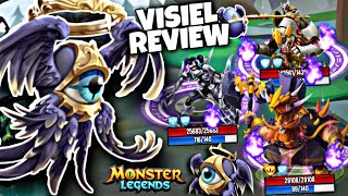 REVIEW DO VISIEL MONSTRO DO PvP E TESTE EM BATALHAS Monster Legends [upl. by Anitac]