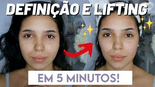 COMO FAZER HARMONIZAÇÃO FACIAL CASEIRA  Resultado na hora [upl. by Wylen]