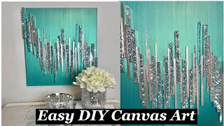 Canvas Art with Crushed Glass amp Glitter [upl. by Metcalf]