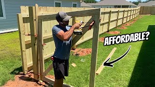 Is it CHEAPER to hire a FENCE contractor or to take the DIY ROUTE Full Video [upl. by Asik997]