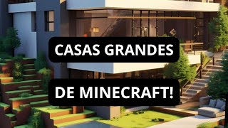 CASAS GRANDES EN MINECRAFT ⛏️🏡 [upl. by Enilarac465]