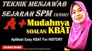 MUDAH MENJAWAB SOALAN KBAT SEJARAH KSSM [upl. by Adaiha42]