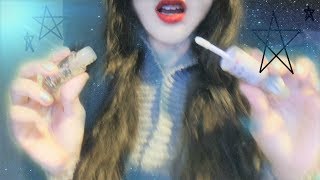 🌟ASMR Lip Gloss Application⭐ Lip Smacking SoundsWhispering🌟🌟🌟 [upl. by Ohs]