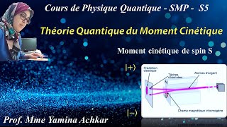 Théorie Quantique du Moment Cinétique Partie 5  chapitre 6  cours de physique quantique SMP [upl. by Primrose923]