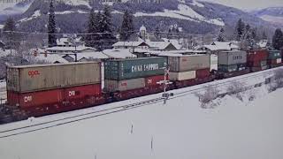 CP Rail Revelstoke  BC Canada 2232019 [upl. by Farman]