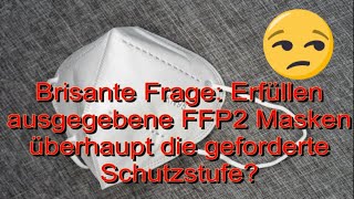 FFP2 Masken  Meine Fragen zu den verteilten Masken für 60 jährige und vor erkrankte [upl. by Adnalue]