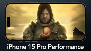 Death Stranding iPhone 15 Pro Performance Review  Struggles to Maintain 30 FPS [upl. by Aicnelav592]