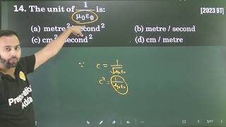 Q14 Moving Charges and magnetism PYQs The unit of 1u0E0 is [upl. by Ronn536]