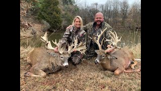 Cross bow hunting a 300 inch giant whitetails [upl. by Ahsar]