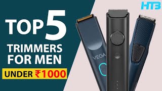 Top 5 Best Trimmers Under 1000 in 2024 ⚡ Best Trimmers Under 1000 for Men in India 2024 [upl. by Dorsman]