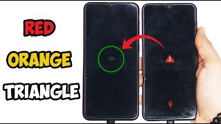 How to fix Samsung A10  A20  A30  A50 showing a redorange triangle while charging [upl. by Sall639]