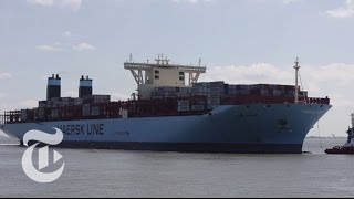 Aboard One of the Biggest Container Ships in the World  The New York Times [upl. by Rollie]